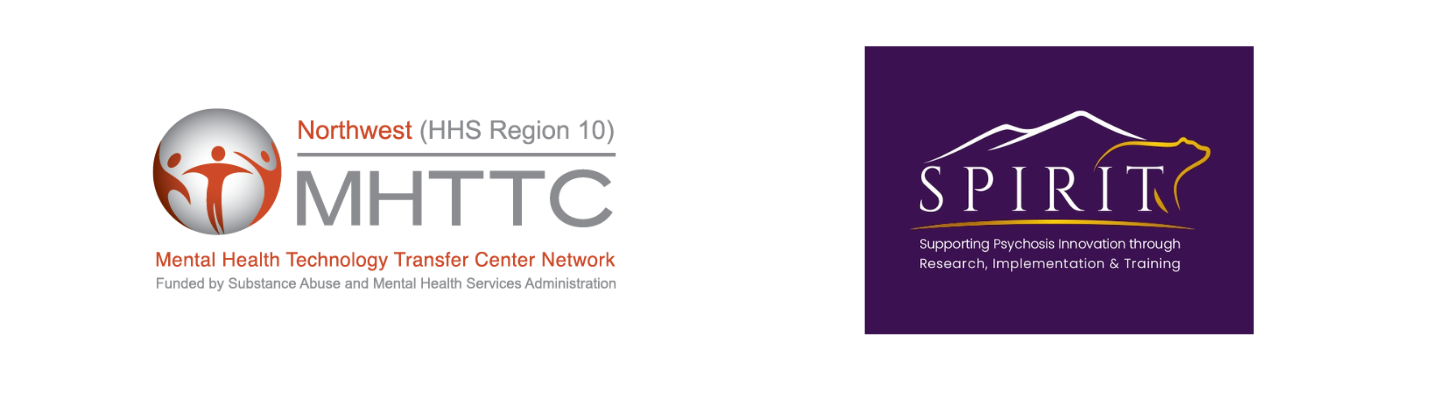SPIRIT Lab logo and Northwest MHTTC logo