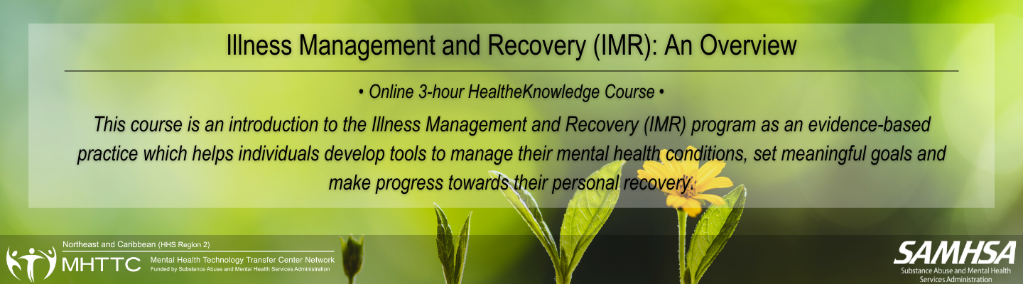 Illness Management and Recovery (IMR): An Overview