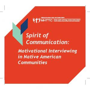 Spirit of Communication: Motivational Interviewing in Native American Communities