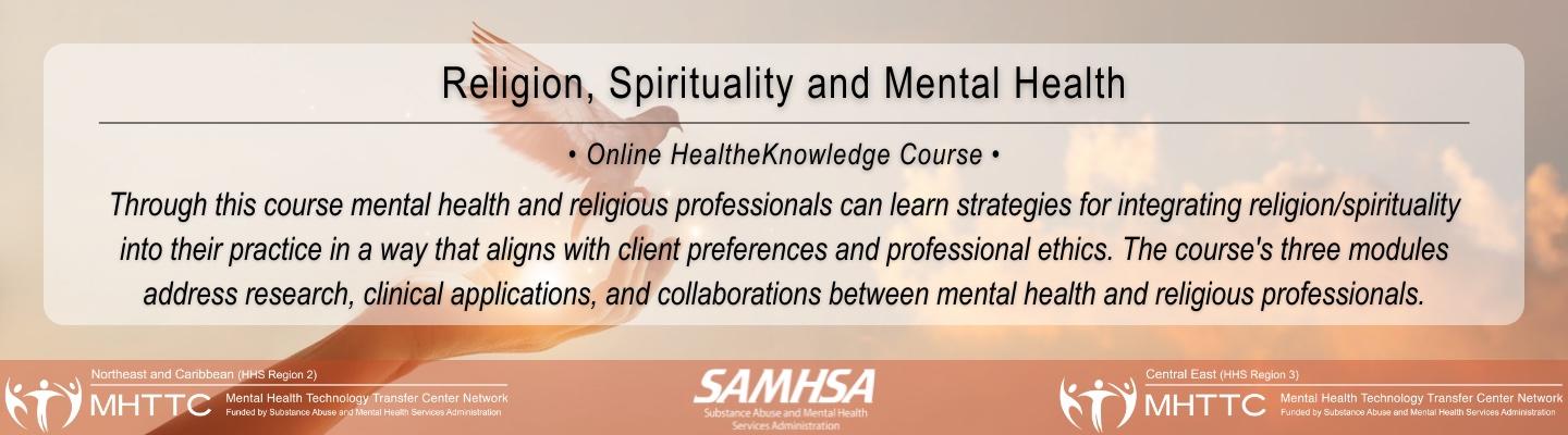 Religion, Spirituality, and Mental Health