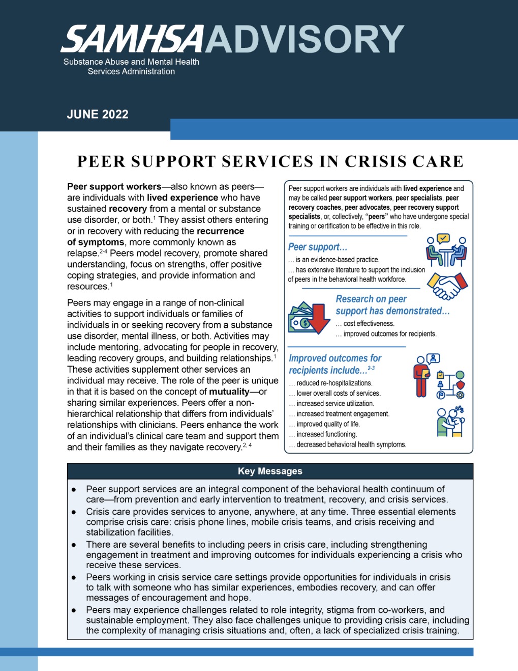 SAMHSA Advisory header